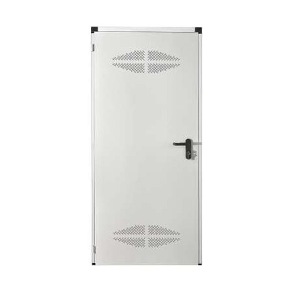 PUERTA MET&Aacute;LICA LACADA C/REJILLA BLANCA