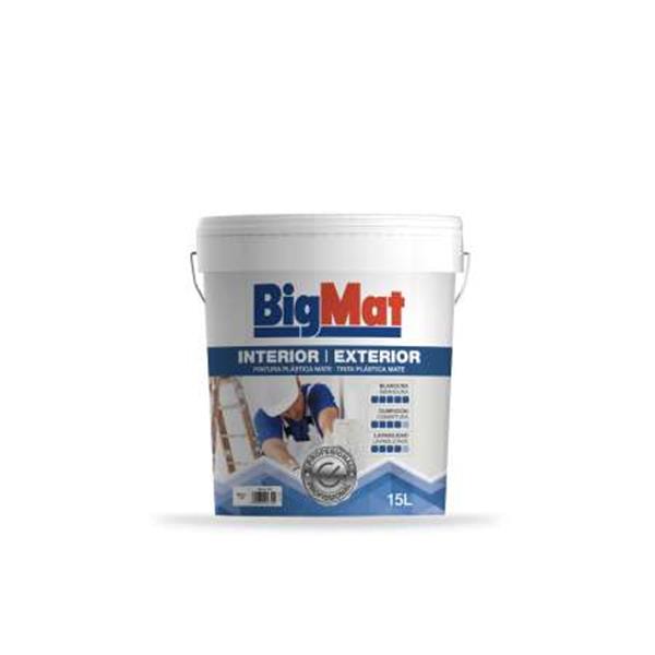 PINTURA PL&Aacute;STICA INTERIOR EXTERIOR BIGMAT 15LT (1 UD)