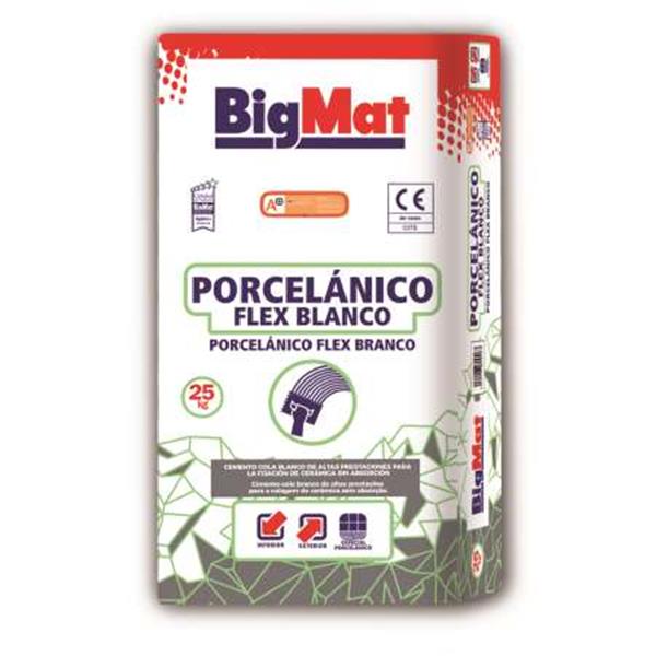 BIGMAT COLA PORCELANICO FLEX 25 KG BIGMAT * (1 UD)