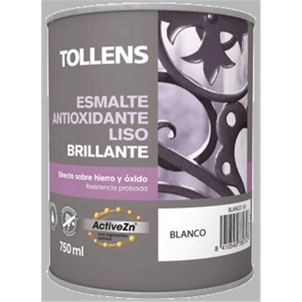 ESMALTE ANTIOX LISO BRILL BLANCO 0,75L (1 UD)