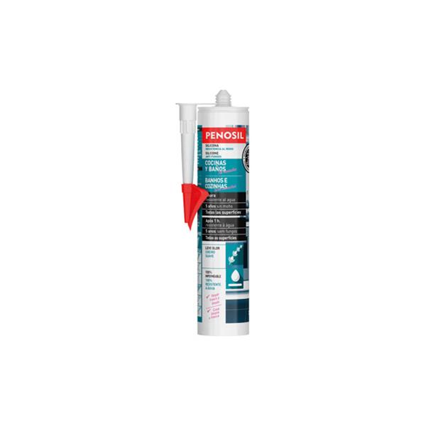 SILICONA ACIDA SANITARIA BIGMAT BLANCA 290ML (1 UD)