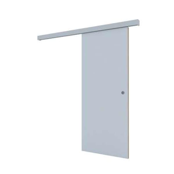KIT HOJA CORREDERA PREPINTADA BLANCA 83X204X4 RAIL VISTO (1 UD)