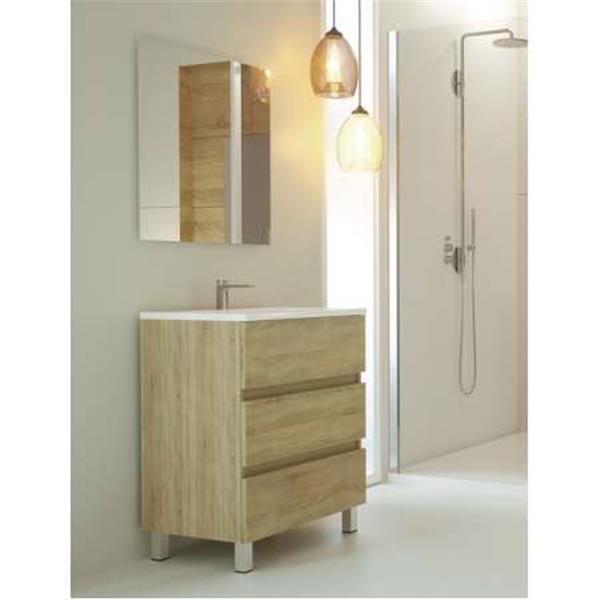 MUEBLE BA&Ntilde;O CENTRUM 80CM 3 CAJONES CAMBRIAN (1 UD)