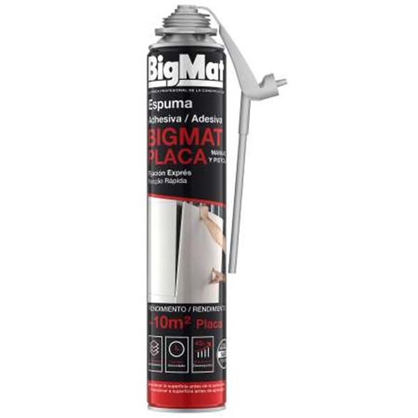 BIGMAT ESPUMA ADHESIVA BIGMAT PLACA 750 ML PISTOLA (1 UD)