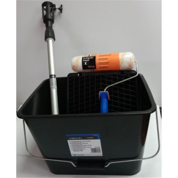 KIT ALARGO + RODILLO ANTIGOTA BRICO 50 22CM (1 UD)