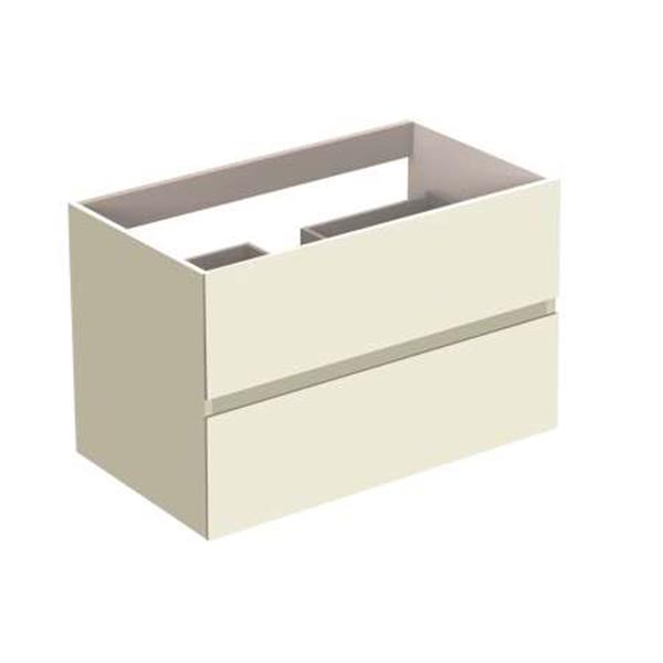 MUEBLE BA&Ntilde;O CUBIK SILVIA 80CM 2 CAJONES BLANCO (1 UD)
