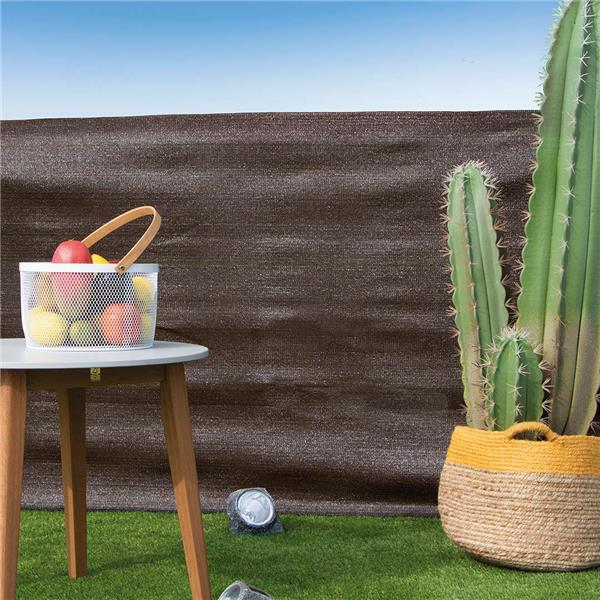 MALLA OCULTACION RECYNET 2X50M 120GR MARRON (1 RL)