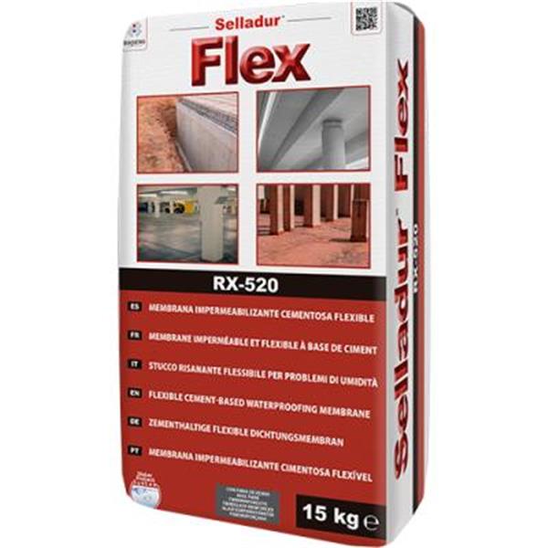 SELLADUR FLEX RX-520 15kg - MORTER IMPERM. FLEXIBLE 15SA (1 SA)