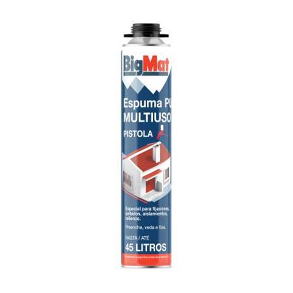 BIGMAT ESPUMA MULTIUSO PU PISTOLA 750 ML (1 UD)