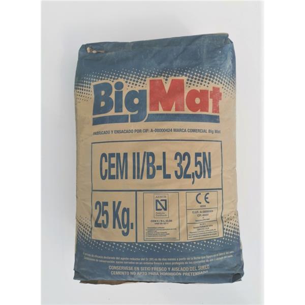 CEMENTO BIGMAT 32,5N SACO 25KG  (1 SA)
