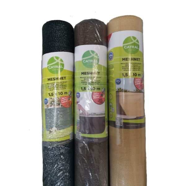 MALLA OCULT. RECYNET 2X10M MARRON 120GR (1 RL)